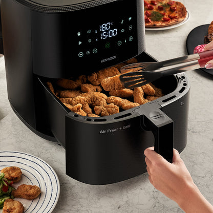 Kenwood 9L Air Fryer with Grill Function -1,500 W HFP92.000BK  Black Finish