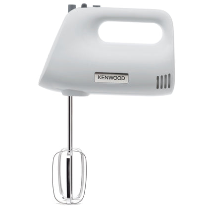 Kenwood Hand Mixer (Electric Whisk) 450W With 5 Speeds + Turbo Button, Twin Stainless Steel Kneader And Beater For Mixing, Whipping, Whisking, Kneading HMP30.A0WH White