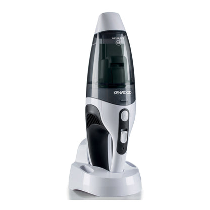Kenwood Wet & Dry Cordless Handheld Vacuum Cleaner With 14.8V Lithium-Ion Battery, 500Ml Dust Capacity, 120Ml Liquid Capacity For Home, Office And Car Hvp19.000Bw Black/White