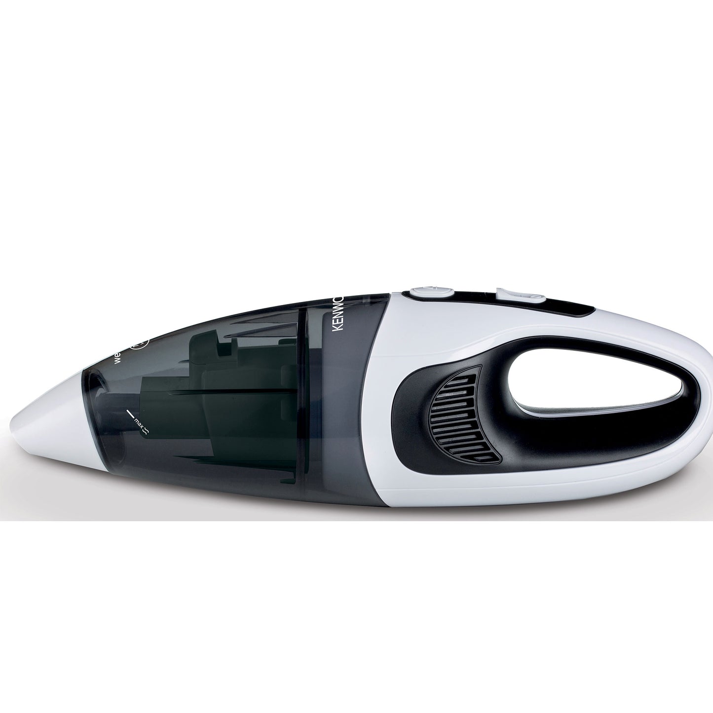 Kenwood Wet & Dry Cordless Handheld Vacuum Cleaner With 14.8V Lithium-Ion Battery, 500Ml Dust Capacity, 120Ml Liquid Capacity For Home, Office And Car Hvp19.000Bw Black/White