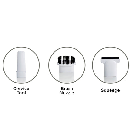 Kenwood Wet & Dry Cordless Handheld Vacuum Cleaner With 14.8V Lithium-Ion Battery, 500Ml Dust Capacity, 120Ml Liquid Capacity For Home, Office And Car Hvp19.000Bw Black/White