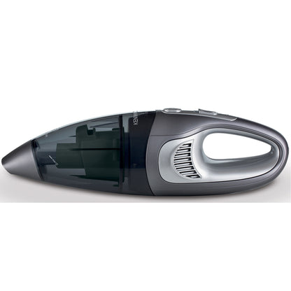 Kenwood Wet & Dry Cordless Handheld Vacuum Cleaner With 14.8V Lithium-Ion Battery, 500ml Dust Capacity, 120ml Liquid Capacity For Home, Office And Car HVP19.000SI Black/Silver
