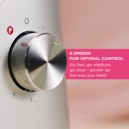 KENWOOD Stand Mixer Kitchen Machine HOMEBAKE 1000W with 5.0L Stainless Steel Bowl, K-Beater, Whisk, Dough Hook, KHH01.000SI Silver