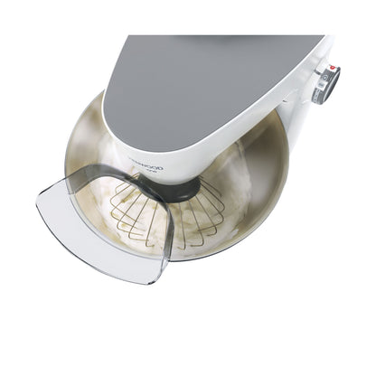 KENWOOD Stand Mixer Kitchen Machine MULTIONE 1000W with 4.3L Stainless Steel Bowl, K-Beater, Whisk, Dough Hook, Glass Blender, Food Processor, Meat Grinder, Juicer, Citrus Juicer KHH326WH White