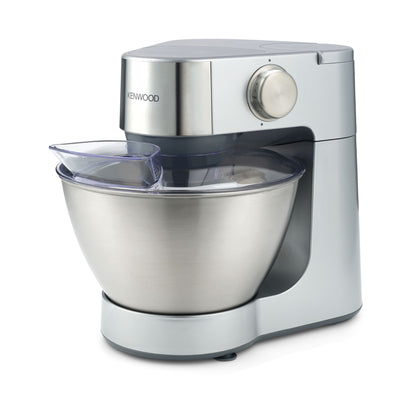 KENWOOD Stand Mixer Kitchen Machine PROSPERO 900W with 4.3L Stainless Steel Bowl, K-Beater, Whisk, Dough Hook, Glass Blender, Meat Grinder, Food Processor,Juicer,Citrus Juicer, Multi Mill KM287 Silver