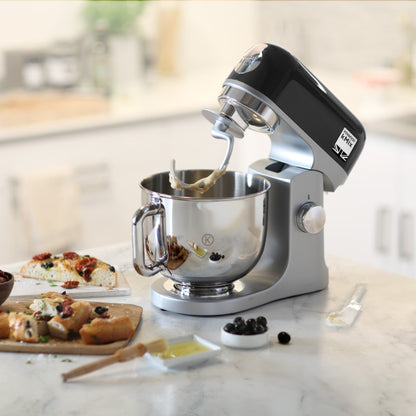 KENWOOD Stand Mixer PREMIUM Kitchen Machine kMix 1000W with 5L Stainless Steel Bowl, K-Beater, Whisk, Dough Hook, Splashguard, Spatula, Unique Fold Function, Smart Speed Control KMX750