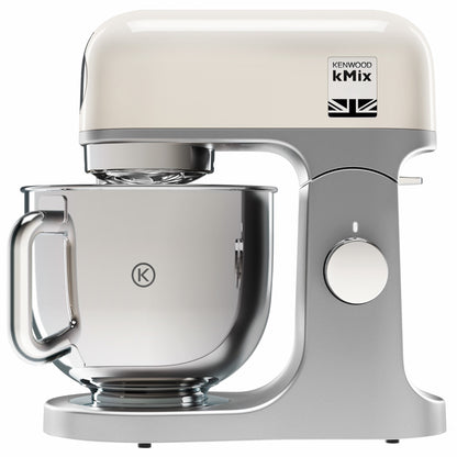 KENWOOD Stand Mixer PREMIUM Kitchen Machine kMix 1000W with 5L Stainless Steel Bowl, K-Beater, Whisk, Dough Hook, Splashguard, Spatula, Unique Fold Function, Smart Speed Control KMX750