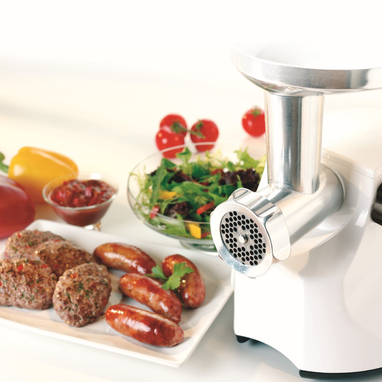 Kenwood MG470 Meat Grinder – 1,500 W | Mincing Capacity Up to 2 kg/min | White Finish