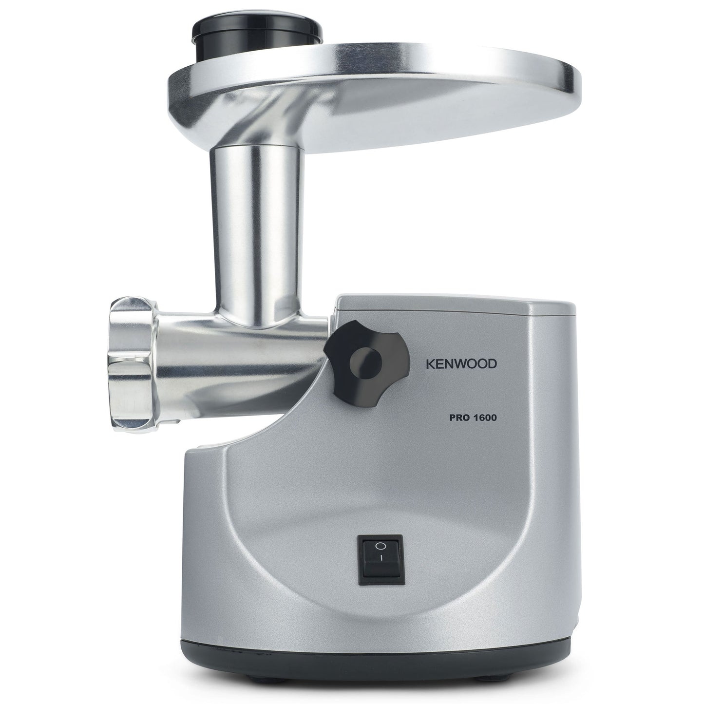 KENWOOD Meat Grinder 1600W Powerful Metal Body Meat Mincer with Kibbeh Maker, Sausage Maker, Feed Tube Pusher, 3 Stainless Steel Screens for Fine, Medium & Coarse Results MG510 Silver