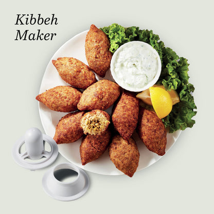 KENWOOD Meat Grinder 2100W Meat Mincer with Kibbeh Maker, Sausage Maker, Biscuit Attachment, Feed Tube Pusher, 3 Stainless Steel Screens for Fine, Medium & Coarse Results MGP40.000WH White