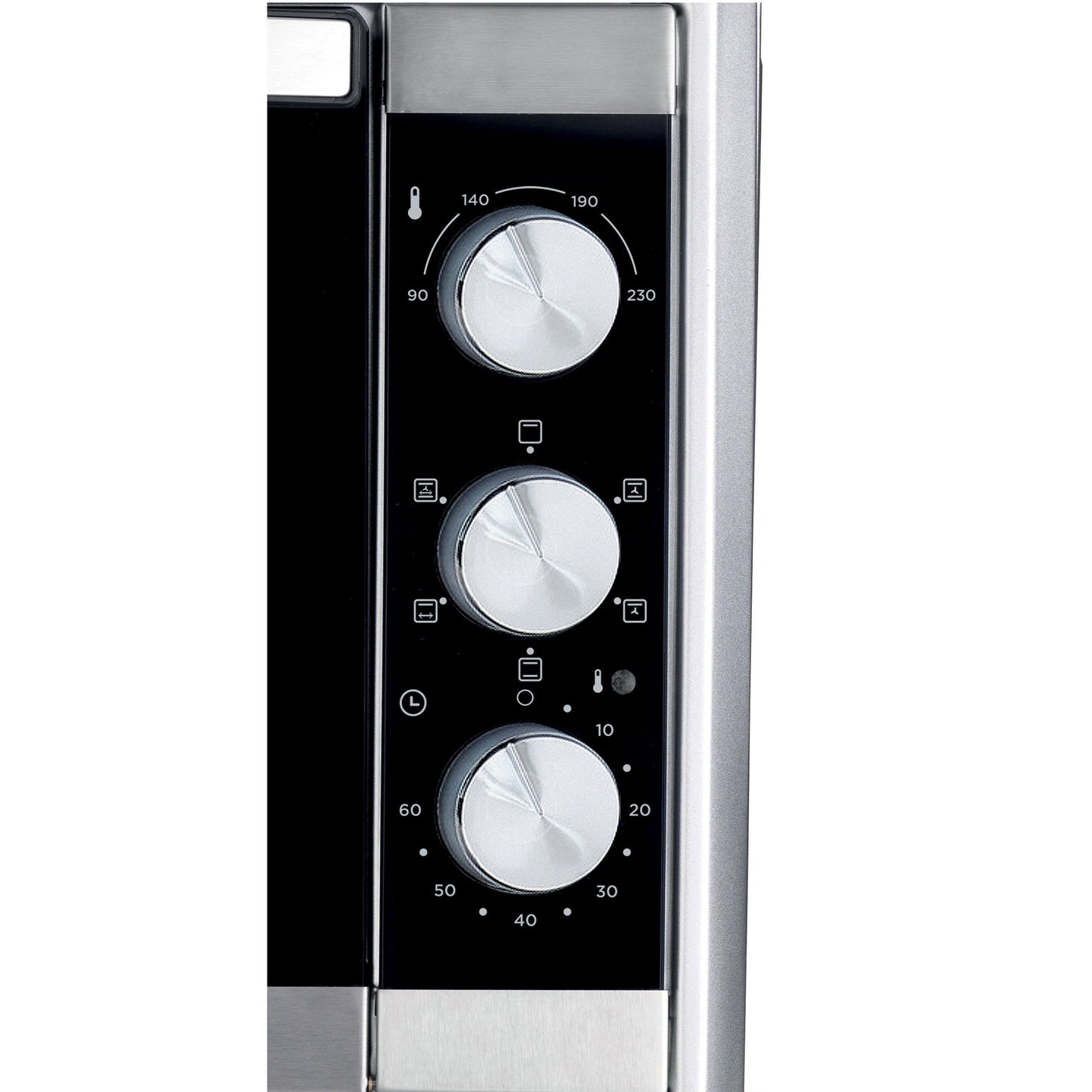 KENWOOD 45L Toaster Oven - Oven Toaster Grill Large Capacity Double Glass Door Multifunctional with Rotisserie and Convection Function for Grilling, Toasting, Broiling, Baking, Defrosting MOM45 Silver