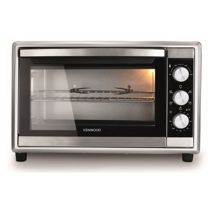 Kenwood 56L Toaster Oven Oven Toaster Grill Large Capacity Double Glass Door Multifunctional With Rotisserie And Convection Function For Grilling, Silver, Stainless Steal, MOM56.000SS