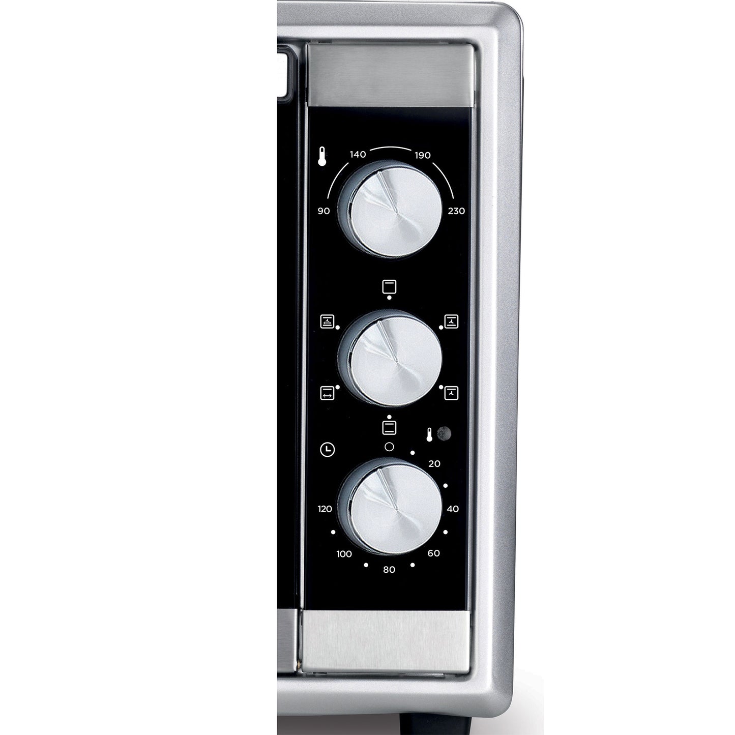 Kenwood 56L Toaster Oven Oven Toaster Grill Large Capacity Double Glass Door Multifunctional With Rotisserie And Convection Function For Grilling, Silver, Stainless Steal, MOM56.000SS