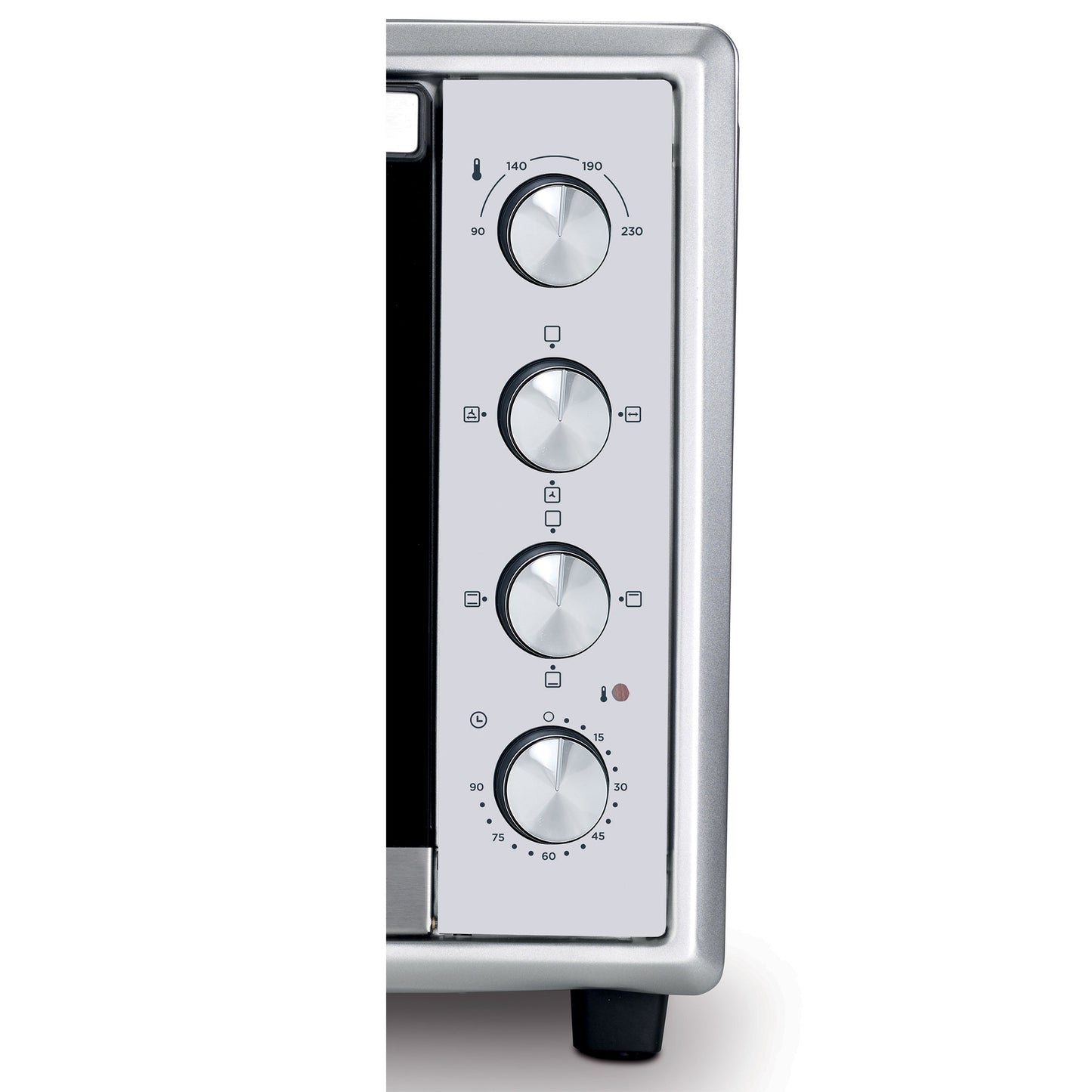 KENWOOD 100L Toaster Oven - Oven Toaster Grill Large Capacity Double Glass Door Multifunctional with Rotisserie and Convection Function for Grilling, Toasting, Broiling, Baking,Defrosting MOM99 Silver