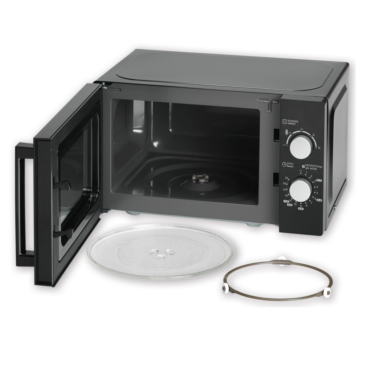 KENWOOD 20L Microwave Oven with 5 Power Levels, Defrost Function, 35 Minutes Timer 700W MWM20 Black and White