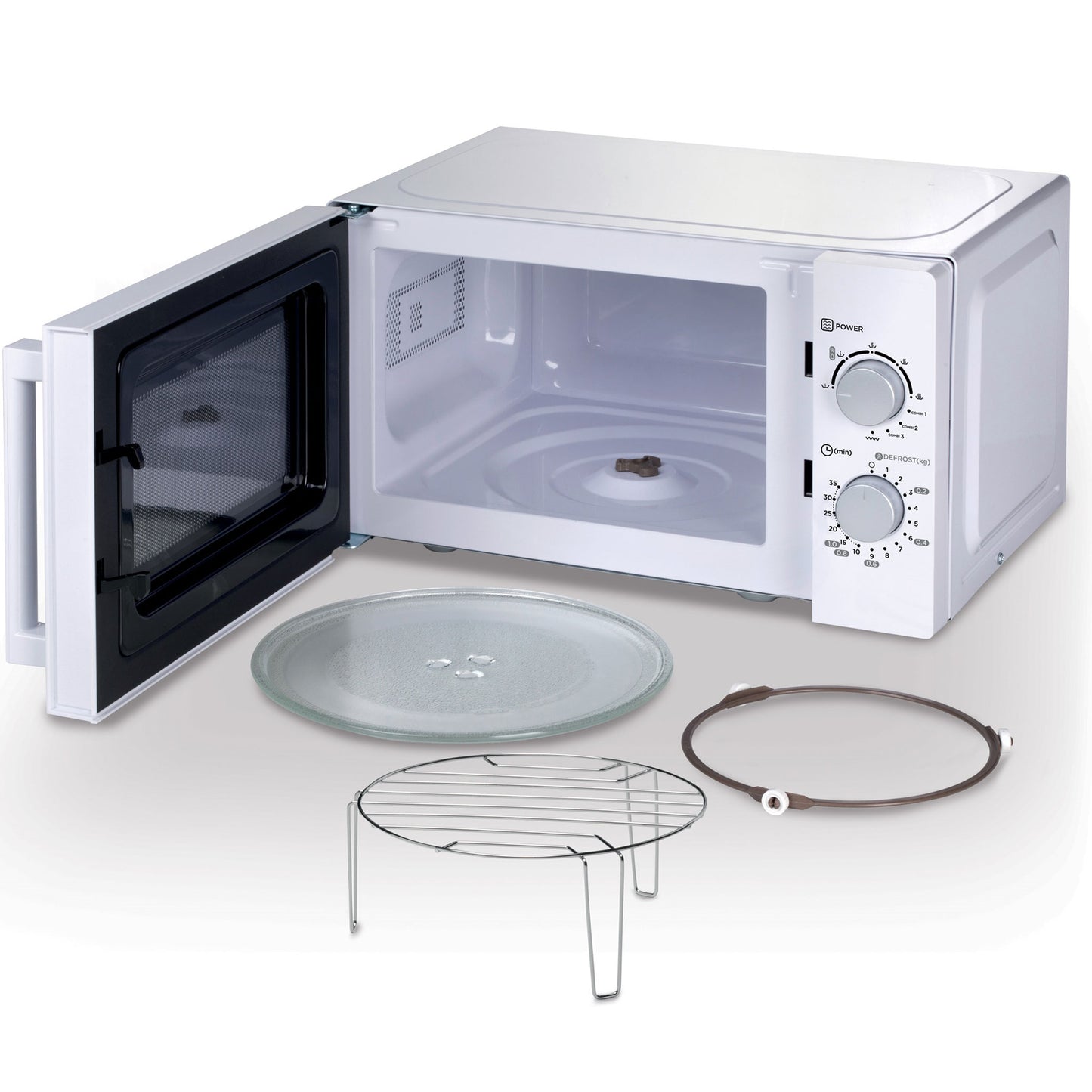 Kenwood 20L Microwave Oven With Grill, 5 Power Levels, Defrost Function, 35 Minutes Timer 800W MWM21.000WH White