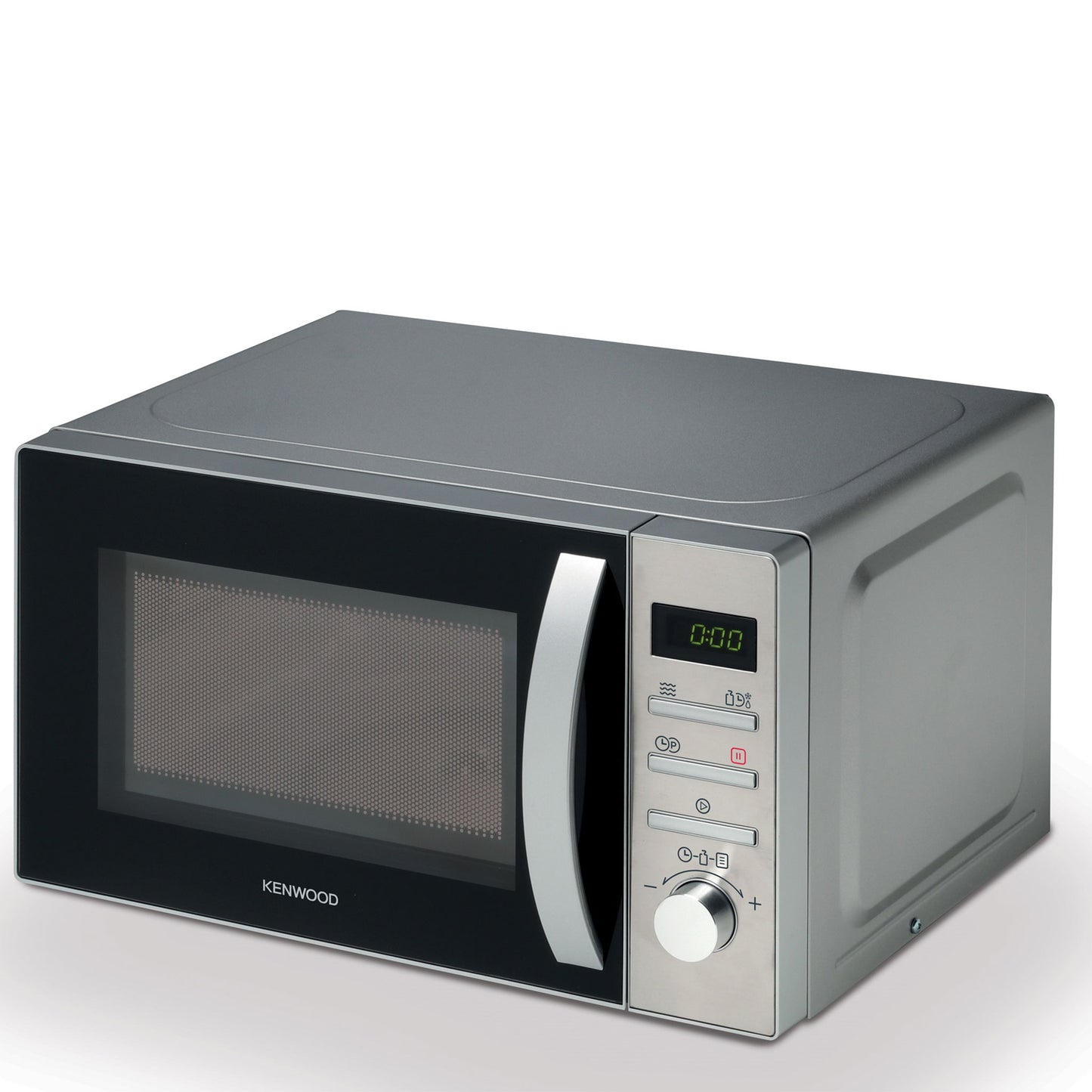 KENWOOD 22L Microwave Oven with Digital Display, 5 Power Levels, Defrost Function, Stainless Steel, Auto Menu, 95 Minutes Timer, Clock Function 700W MWM22.000BK Black/Silver