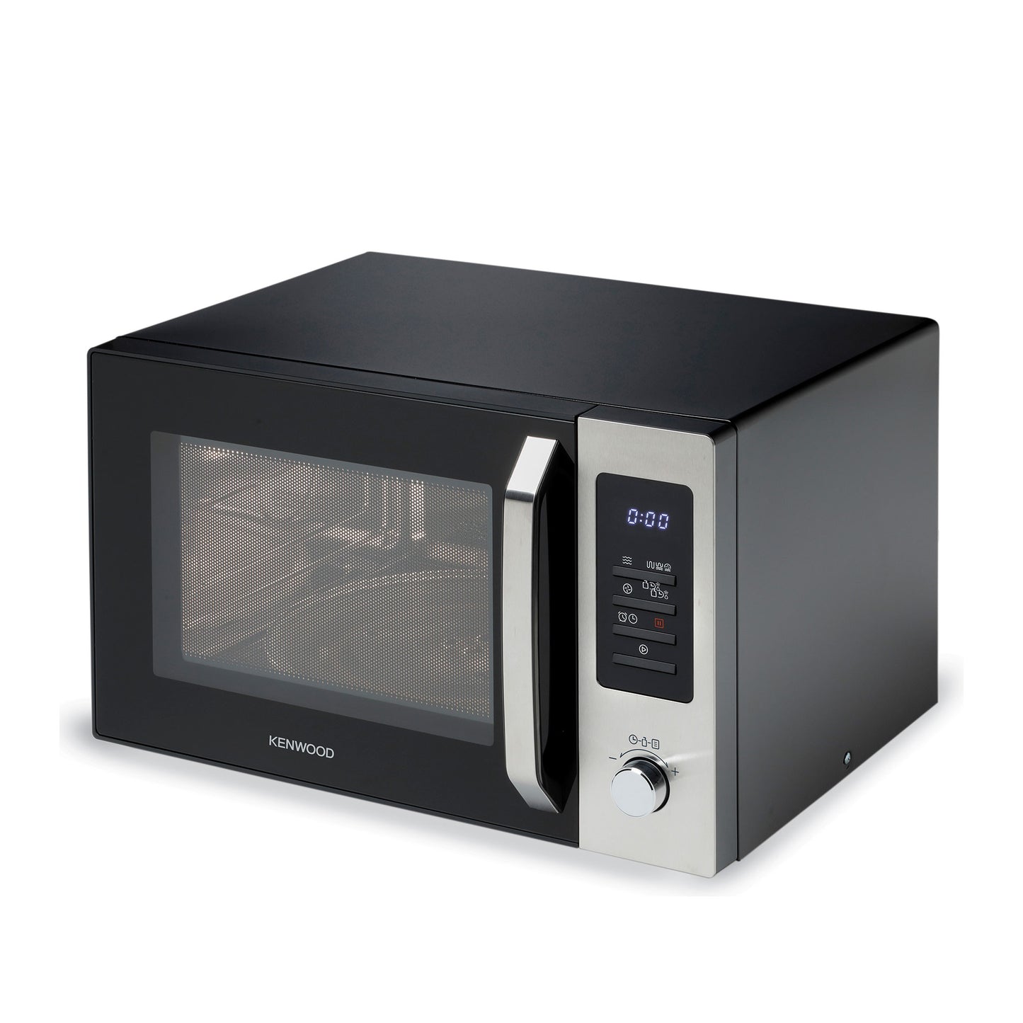 KENWOOD 30L Microwave Oven with Grill, Convection, Digital Display, 5 Power Levels, Defrost Function, Stainless Steel, Auto Menu, 95 Minutes Timer, Clock Function 900W MWM31.000BK Black/Silver