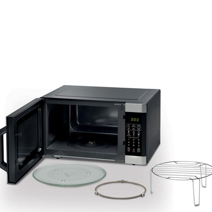 KENWOOD 42L Microwave Oven with Grill, Digital Display, 5 Power Levels, Defrost Function, Stainless Steel, Auto Menu, 99 Minutes Timer, Clock Function 1100W MWM42.000BK Black/Silver