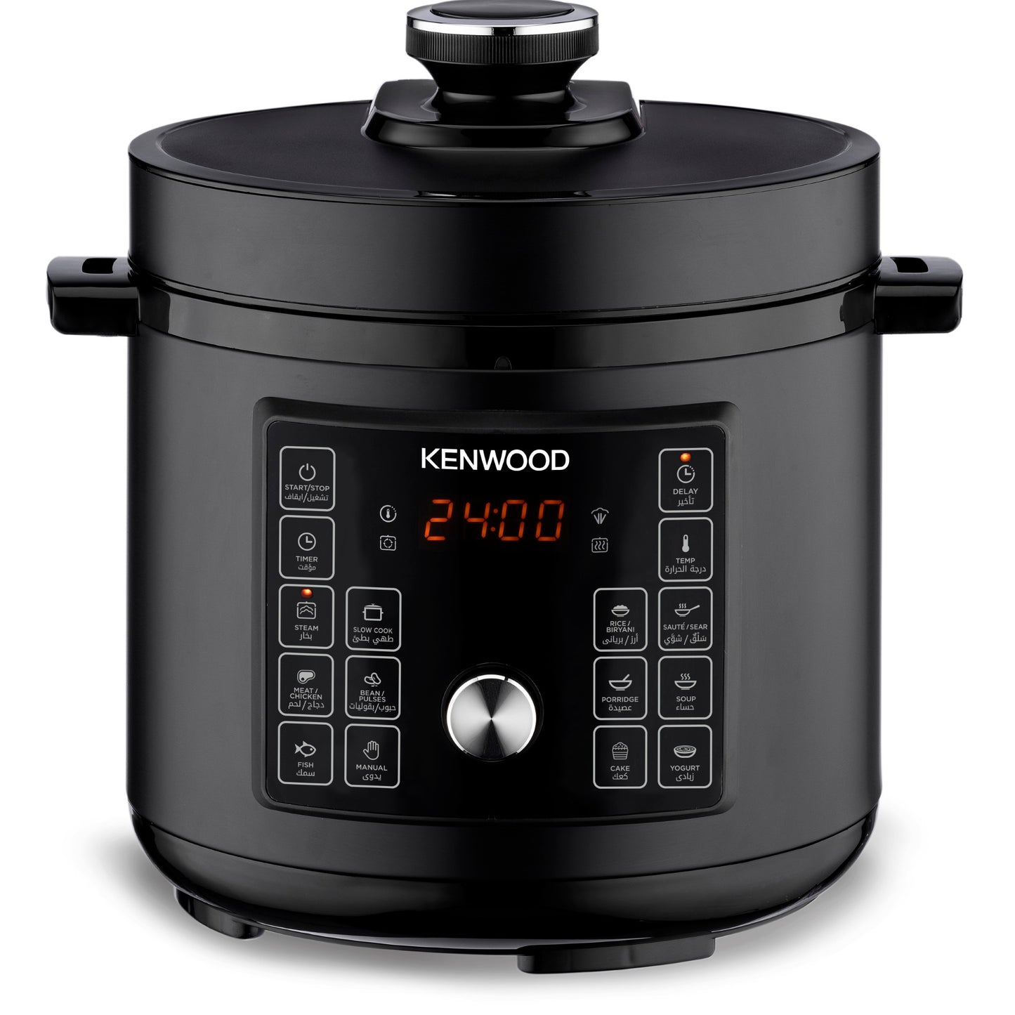 KENWOOD Electric Pressure Cooker 8L Smart Steam Pot 16-in-1 Multifunctional Programmable Multicooker, Steamer, Rice Cooker, Slow Cooker, Saute Pot, Soup, Yogurt, Cake & More PCM95.000BK Black