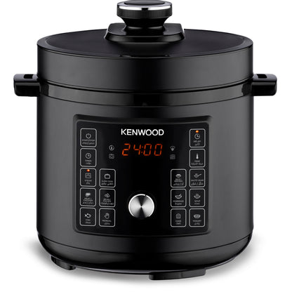 KENWOOD Electric Pressure Cooker 8L Smart Steam Pot 16-in-1 Multifunctional Programmable Multicooker, Steamer, Rice Cooker, Slow Cooker, Saute Pot, Soup, Yogurt, Cake & More PCM95.000BK Black