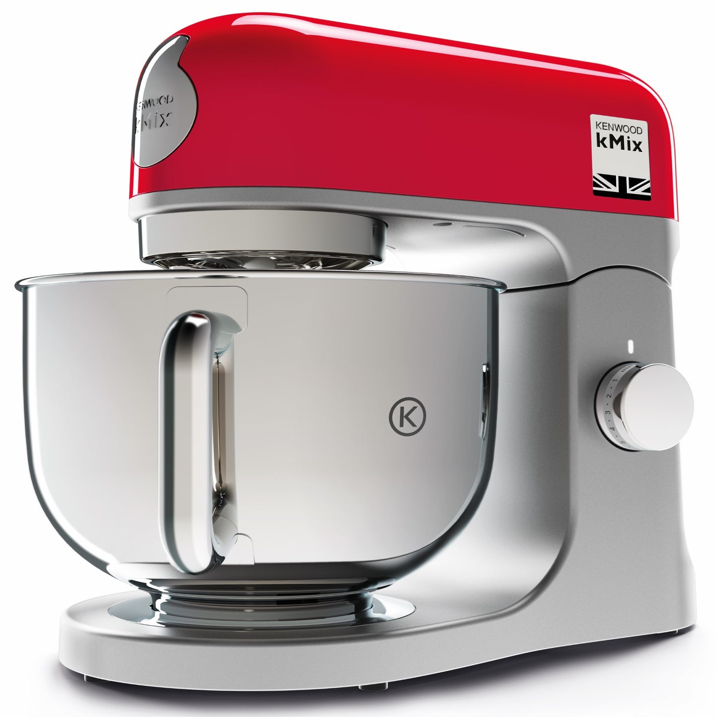 KENWOOD Stand Mixer PREMIUM Kitchen Machine kMix 1000W with 5L Stainless Steel Bowl, K-Beater, Whisk, Dough Hook, Splashguard, Spatula, Unique Fold Function, Smart Speed Control KMX750