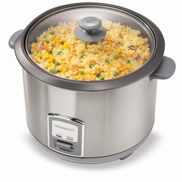 Kenwood 2-in-1 Rice Cooker 2.8L 16-Cup with Food Steamer Basket RCM28.000SS Rice Cooker – 900 W | 2.8 L Capacity | Stainless Steel Finish