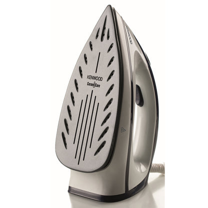 KENWOOD Steam Iron Steam Station 2600W with 1.8L Water Tank Capacity, Ceramic Soleplate, 180g Steam Shot, Anti Drip, Auto Shut Off, Self Clean Function SSP20.000WB White/Blue