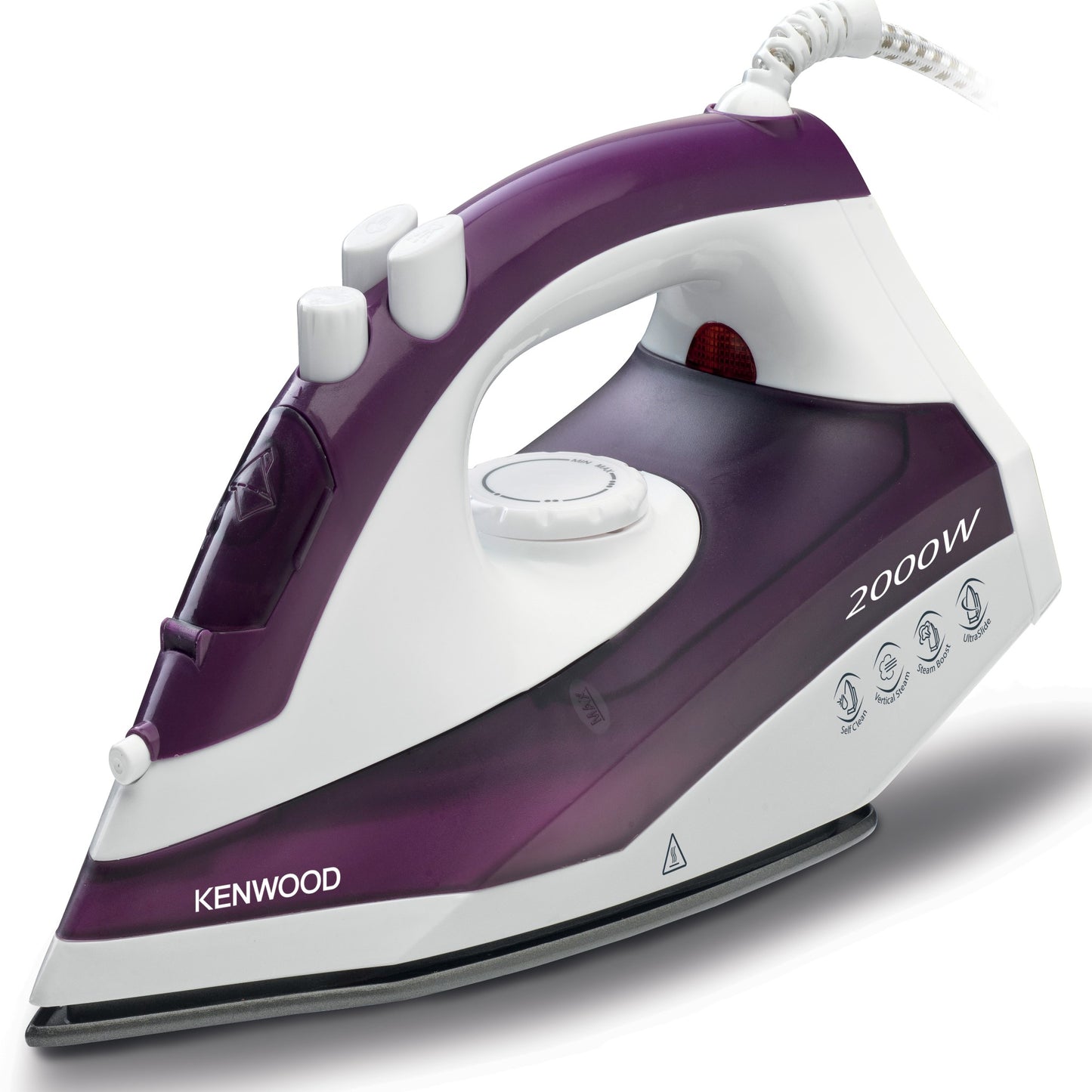 Kenwood Steam Iron 2000Watts, 250Ml Capacity, Non Stick Sole Plate, Power 18/120G, Purple Stp40.000Wp
