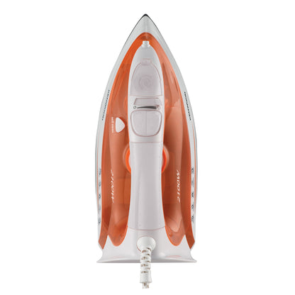 Kenwood Steam Iron 2100W With Ceramic Soleplate, Anti-Drip, Self Clean, Continuous Steam, Burst, Spray Function Stp50.000Wo White/Orange