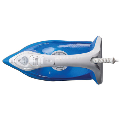 Kenwood Steam Iron 2200W with Ceramic Soleplate, Anti-Drip, Anti-Calc, Self Clean, Continuous Steam, Burst, Spray Function STP60.000WB White/Blue
