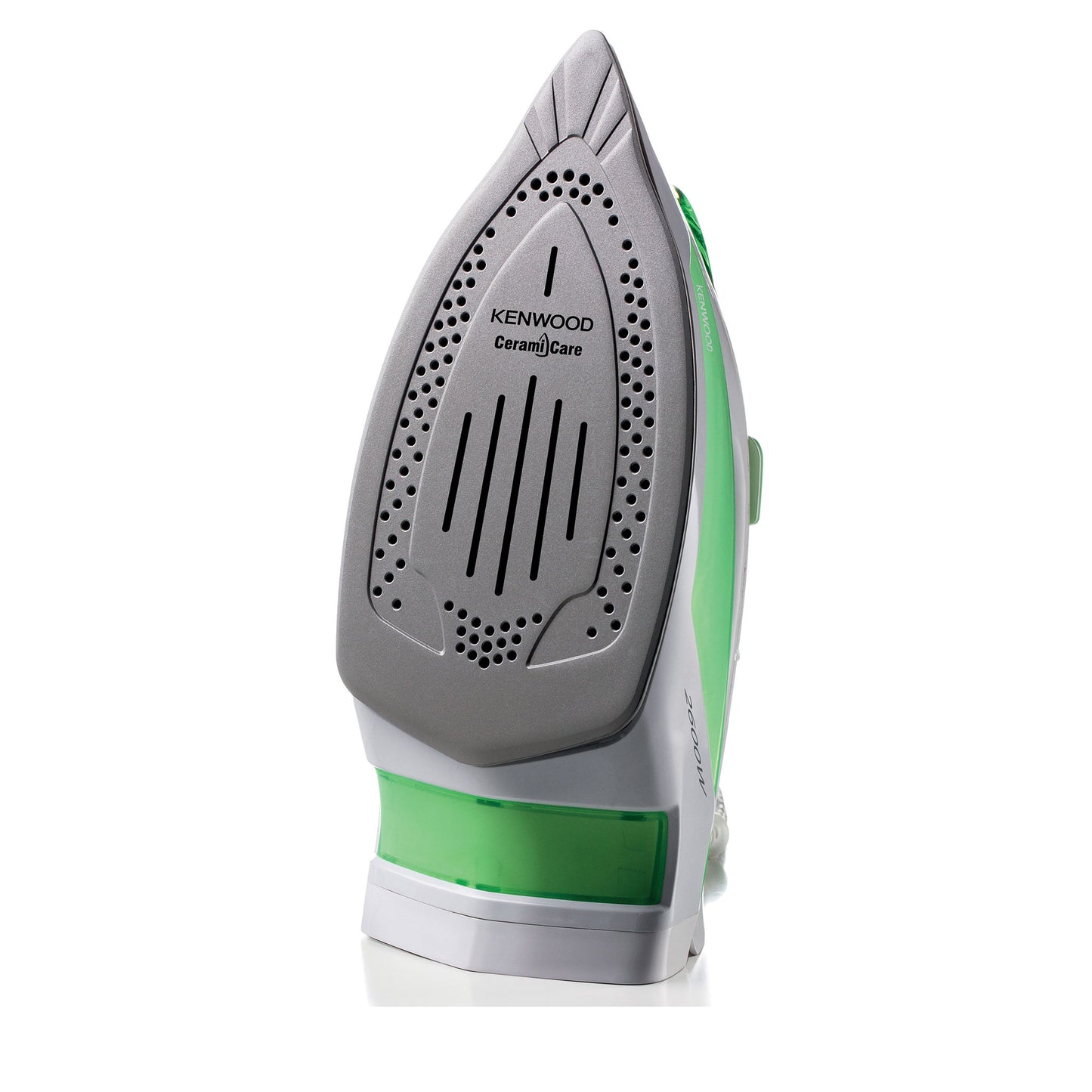 KENWOOD Steam Iron 2600W with Ceramic Soleplate, Anti-Drip, Anti-Calc, Self Clean, Continuous Steam, Burst, Spray Function STP70.000WG White/Green