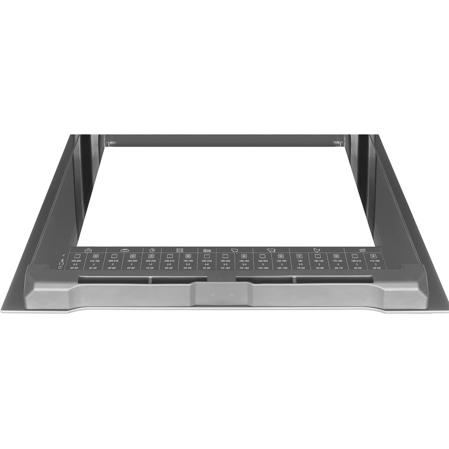 FAGOR Built-in 77 Liter Oven 7-segment control programmer with hot air achieves perfect baking and roasting results on up to three levels simultaneously OE-350X