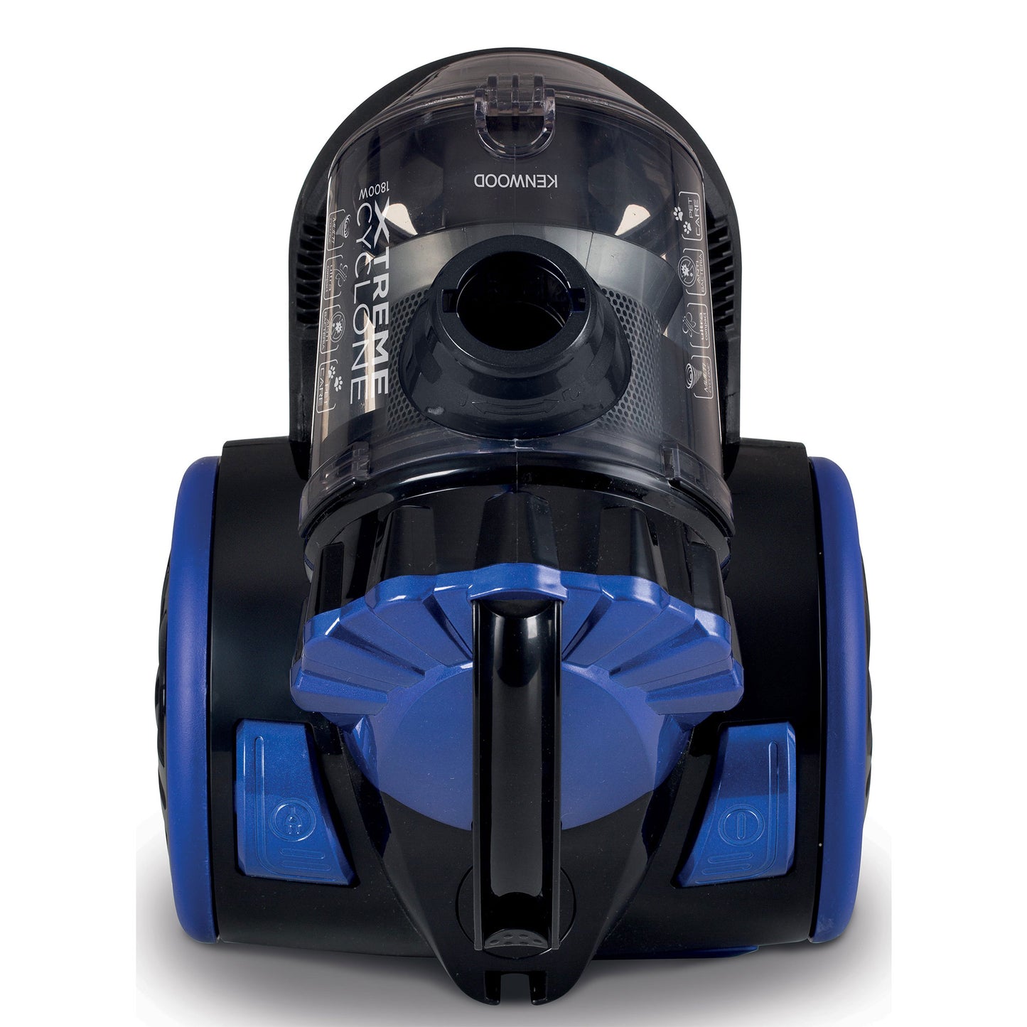 Kenwood Vacuum Cleaner 1800W Multi Cyclonic Bagless Canister 2L With 4.5M Cable, Ultra Compact, Surface, Anti Bacteria, Pet Care For Home & Office Vbp50.000Bb Black/Blue