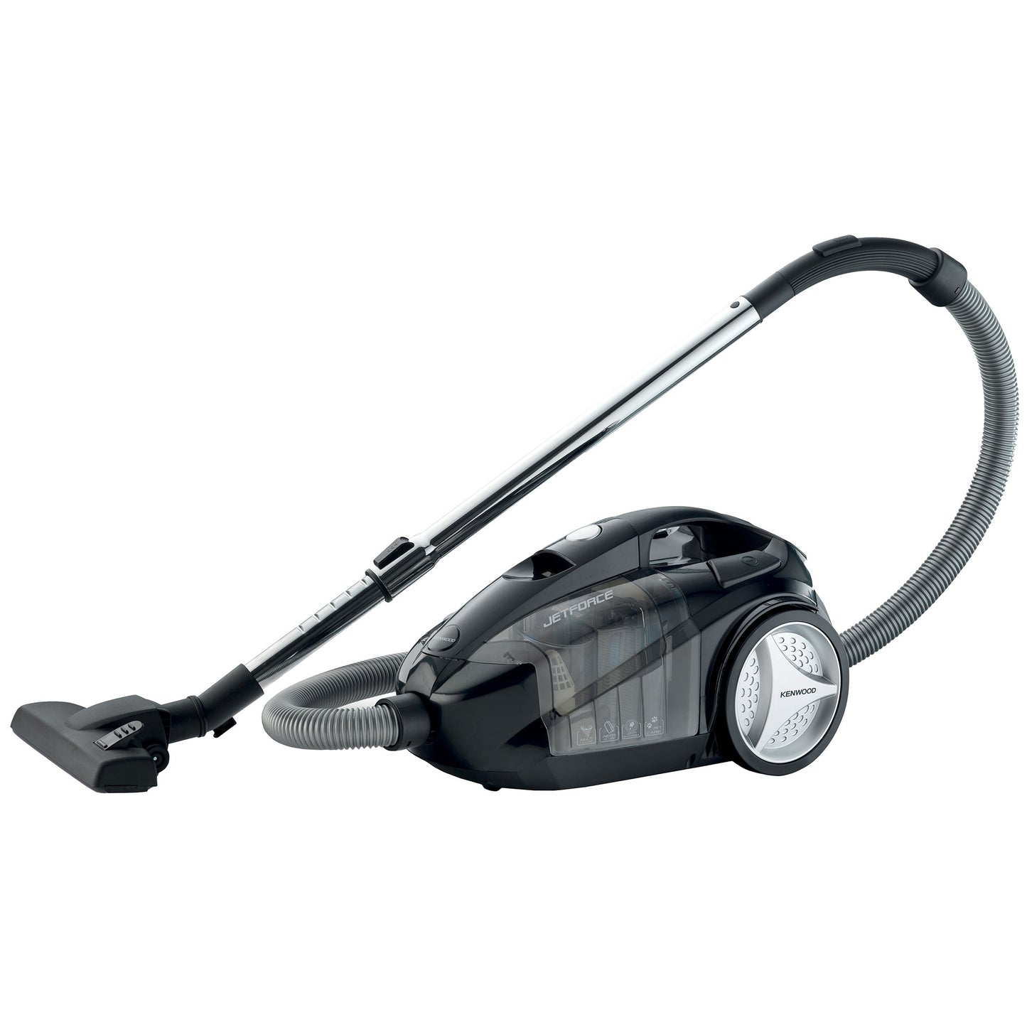 Kenwood Vacuum Cleaner 2200W Multi Cyclonic Bagless Canister 2.5L With 5M Cable, Surface, Speed Control, Hepa Filter, Anti Bacteria, Pet Care For Home & Office VBP60.000BK Black