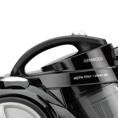 Kenwood Canister Vacuum Cleaner, Cyclonic With Hepa Filter, 2200Watts, VC7050, Black