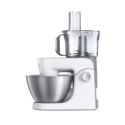 KENWOOD Stand Mixer Kitchen Machine MULTIONE 1000W with 4.3L Stainless Steel Bowl, K-Beater, Whisk, Dough Hook, Glass Blender, Food Processor, Meat Grinder, Juicer, Citrus Juicer KHH326WH White
