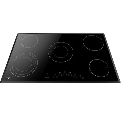 Fagor HC-9000B 90cm Ceramic Electric Hob with 5 High Speed Cooking Zones, Black