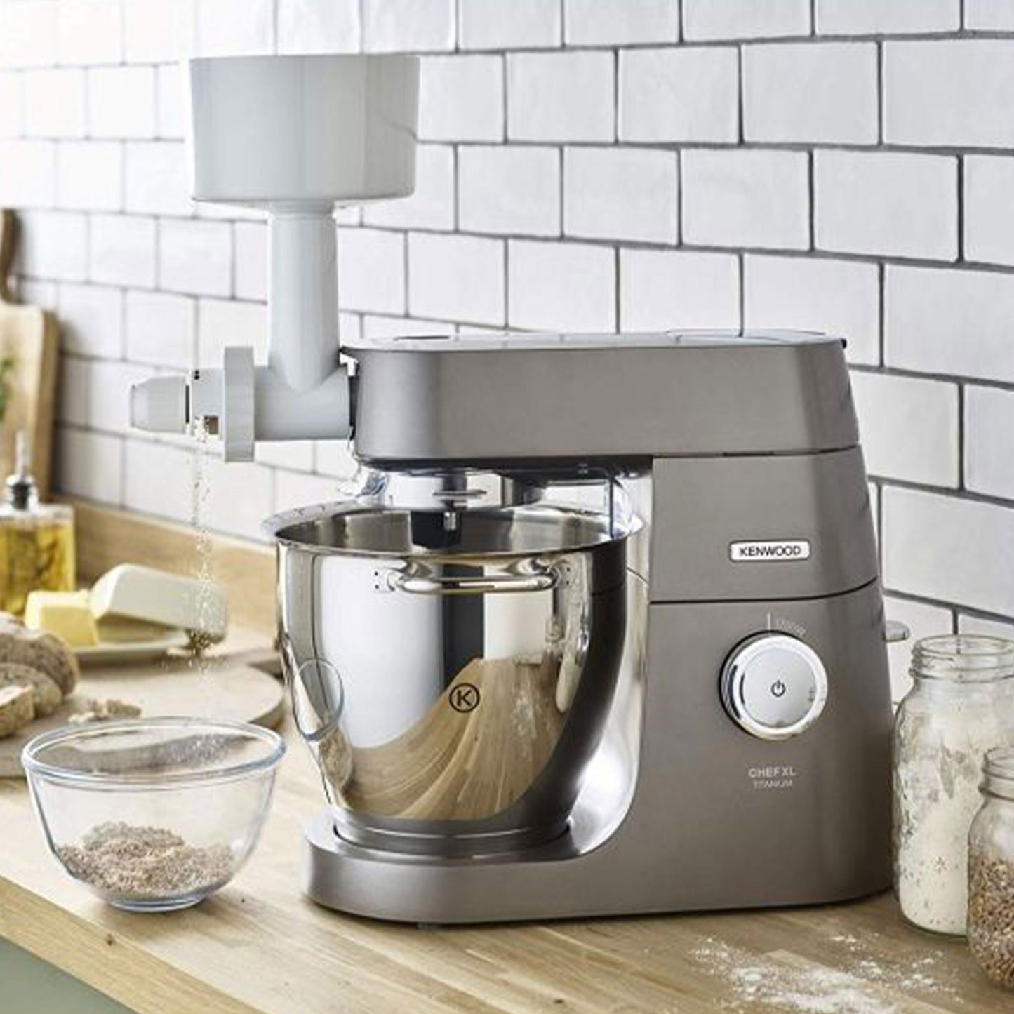 Kenwood KAX941PL – Grinding Mill Attachment | Adjustable Fine to Coarse | For Chef, Chef XL & kMix